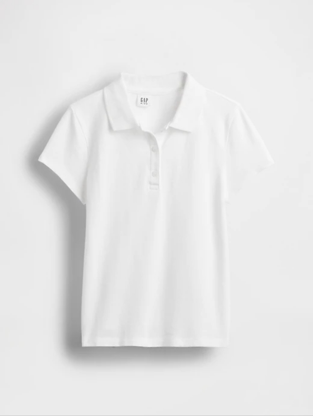 Set Of 3 Gap White Short Sleeve Uniform Polo Shirts, Size M